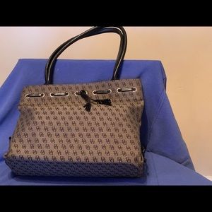 Black and Grey Dooney and Bourke Large Tote Bag